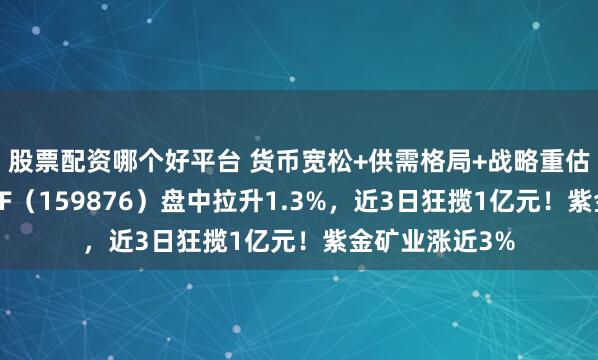 股票配资哪个好平台 货币宽松+供需格局+战略重估，有色龙头ETF（159876）盘中拉升1.3%，近3日狂揽1亿元！紫金矿业涨近3%